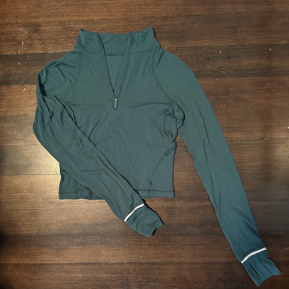 Lululemon define jacket cropped - Emerald green Size 4